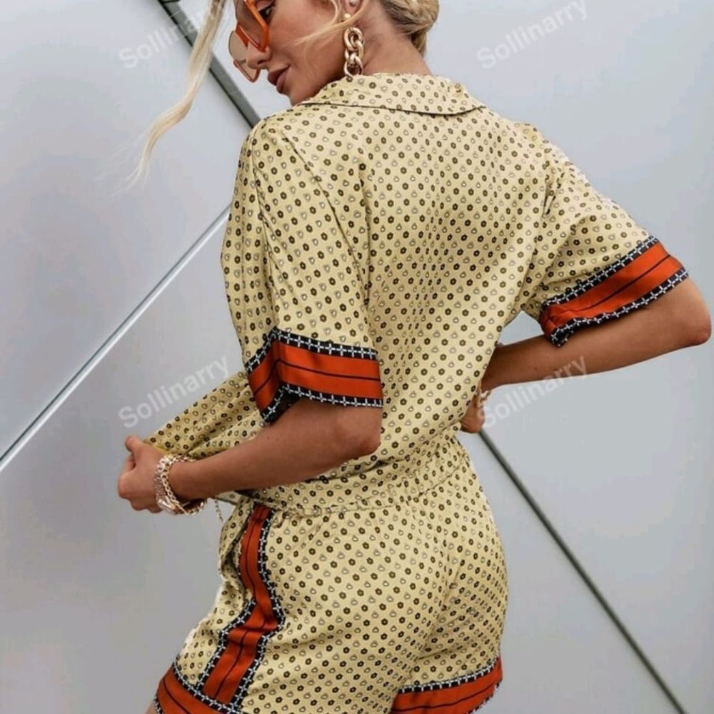 Stylish Patterned Two-Piece Set - Picture 4 of 5